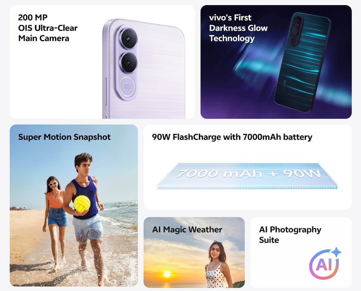 The vivo V70 FE is launching in India next week